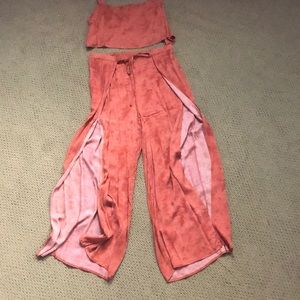 Rust orange two piece set